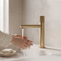 Bainelys AMBRE – Mitigeur de Lavabo Moleté Or Brossé