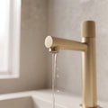 Bainelys AMBRE – Mitigeur de Lavabo Moleté Or Brossé