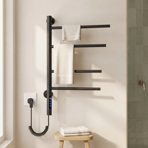 Bainelys BRUME – Sèche-Serviette Électrique 4 Barres
