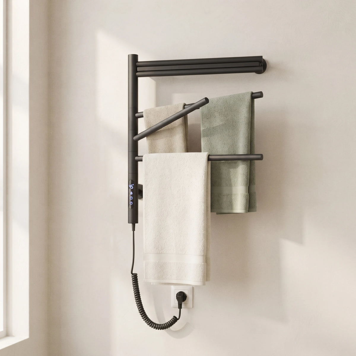 Bainelys BRUME – Sèche-Serviette Électrique 4 Barres