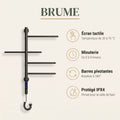 Bainelys BRUME – Sèche-Serviette Électrique 4 Barres