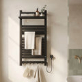 Bainelys ELYS – Sèche-Serviette Électrique Design avec Étagère Pliable