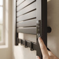 Bainelys ELYS – Sèche-Serviette Électrique Design avec Étagère Pliable