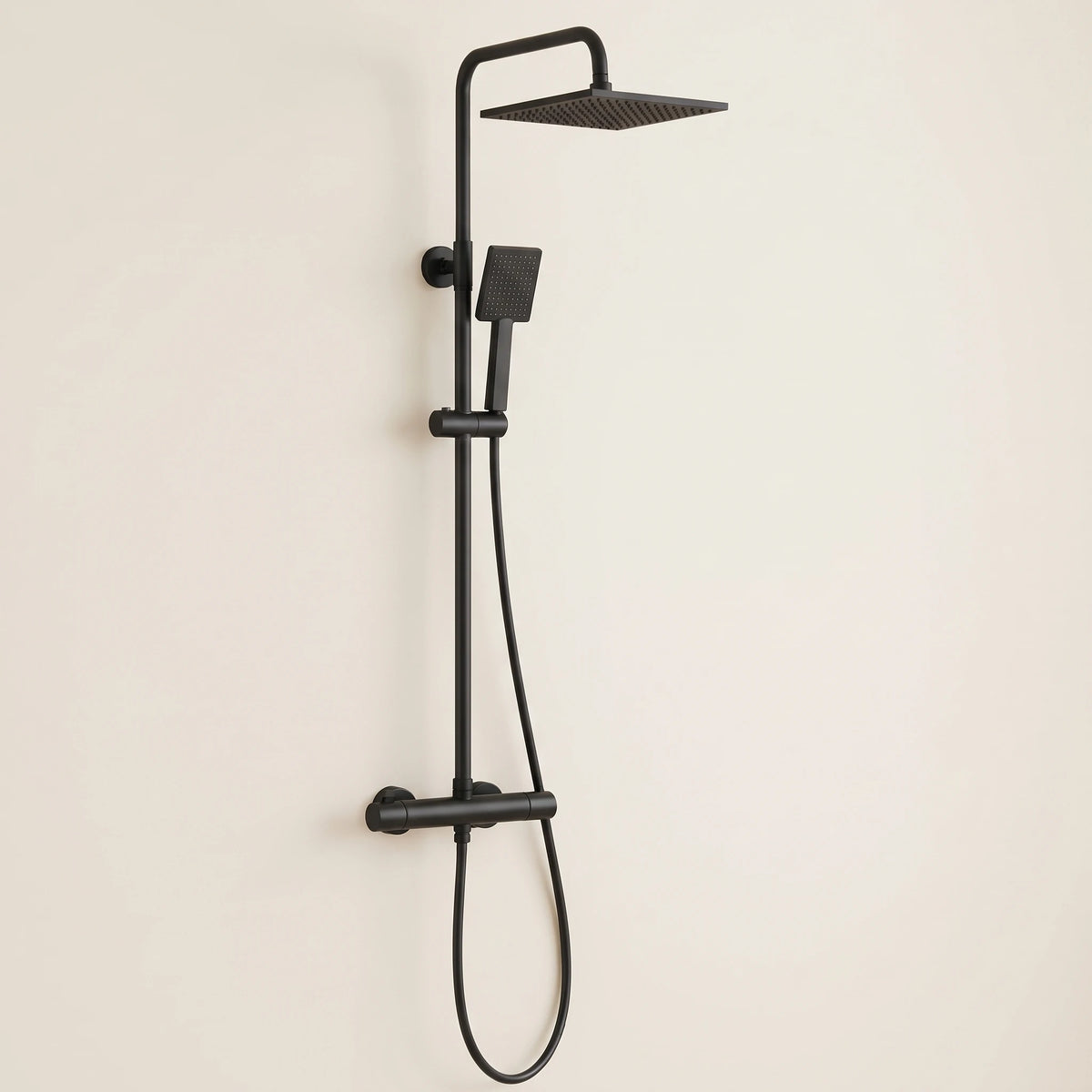 Bainelys EMBRUN – Colonne de Douche Thermostatique Sans Perçage