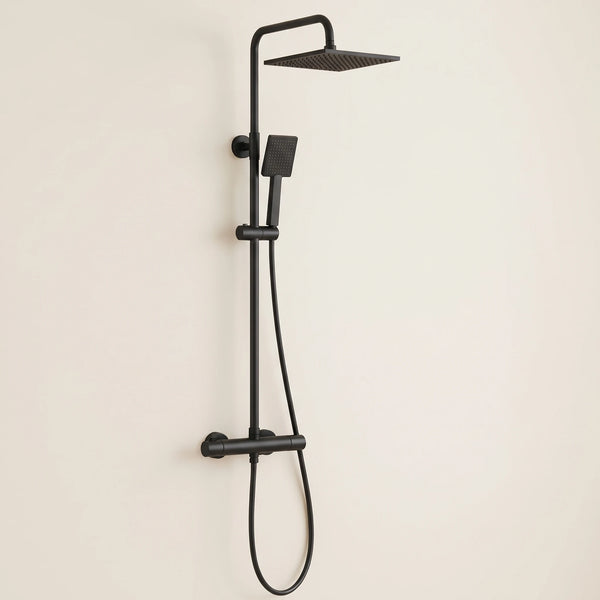 Bainelys EMBRUN – Colonne de Douche Thermostatique Sans Perçage