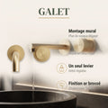 Bainelys GALET – Mitigeur Mural Laiton Doré Brossé