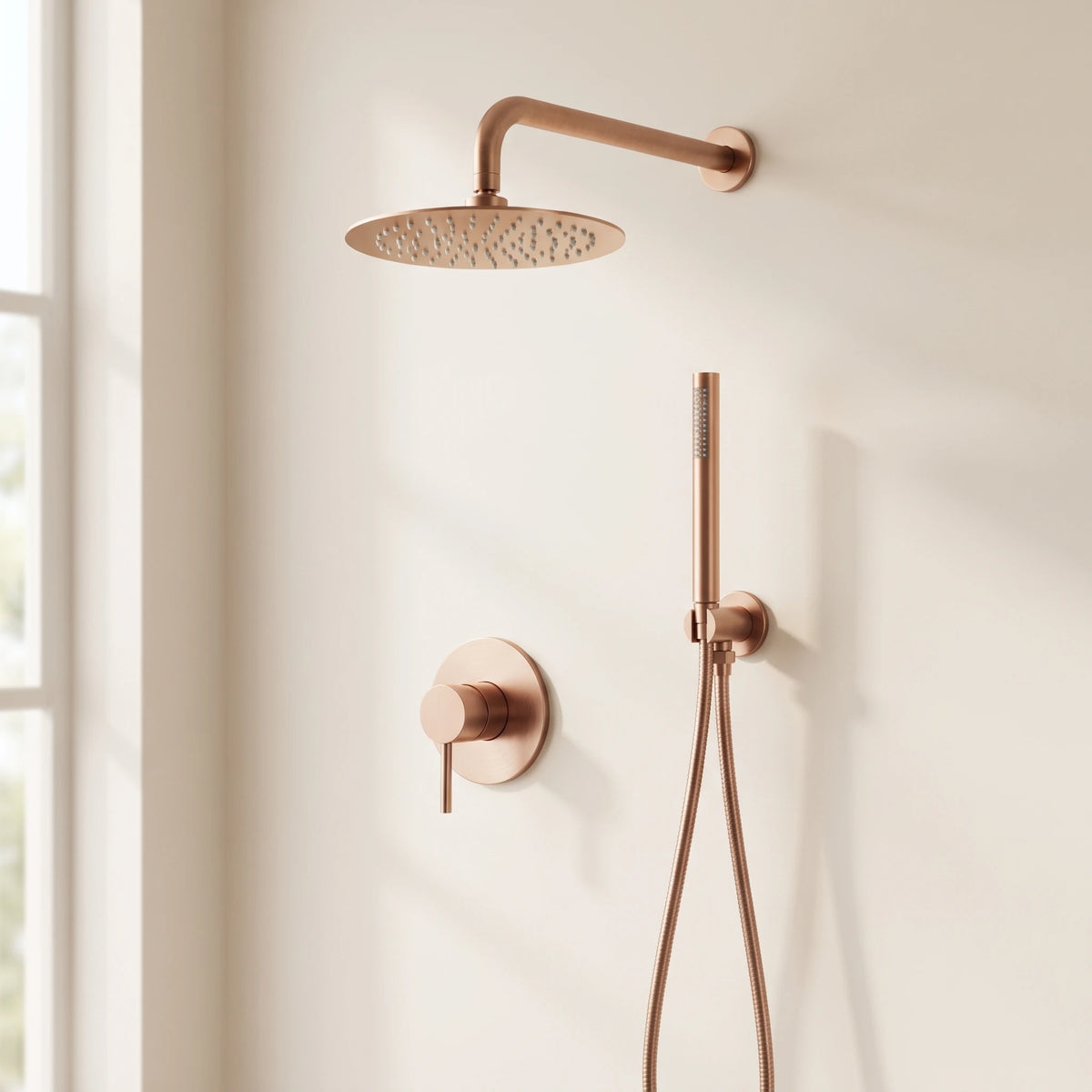 Bainelys LAGON – Colonne de Douche Murale Laiton