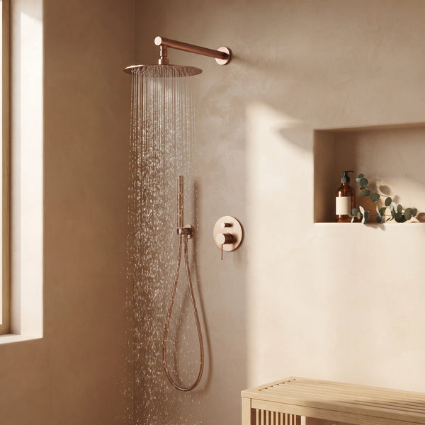 Bainelys LAGON – Colonne de Douche Murale Laiton