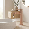 Bainelys NACRE – Mitigeur de Lavabo Or Rose Brossé