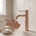Bainelys NACRE – Mitigeur de Lavabo Or Rose Brossé