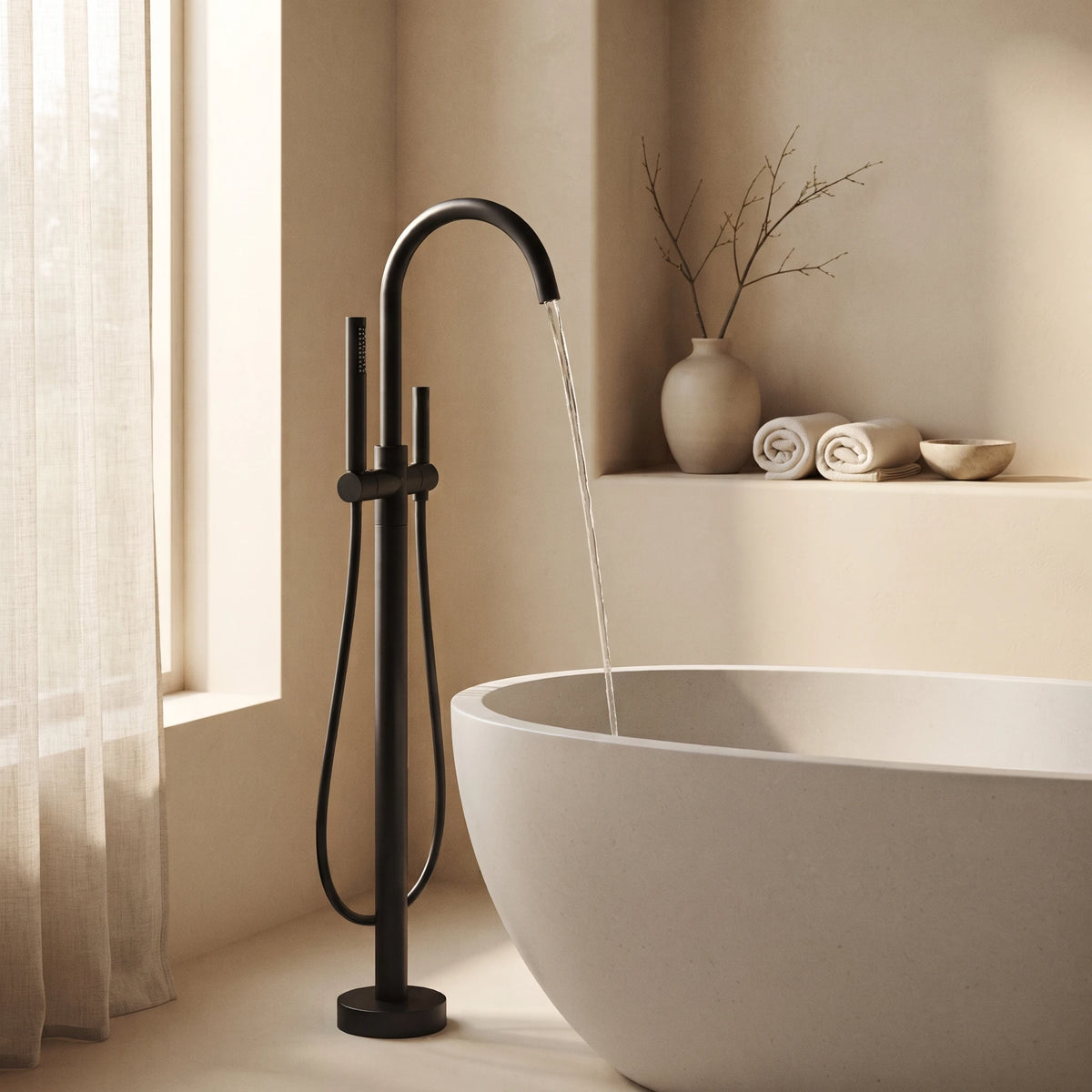 Bainelys ONDE – Robinet de Baignoire sur Pied