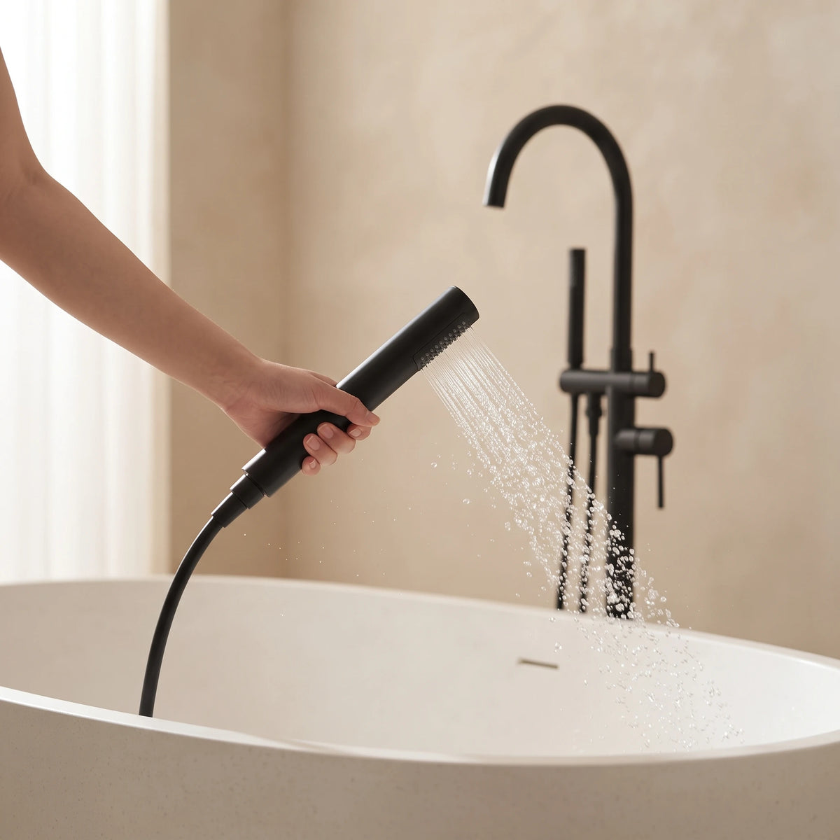 Bainelys ONDE – Robinet de Baignoire sur Pied