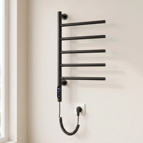 Bainelys RIVAGE – Sèche-Serviette Électrique 5 Barres