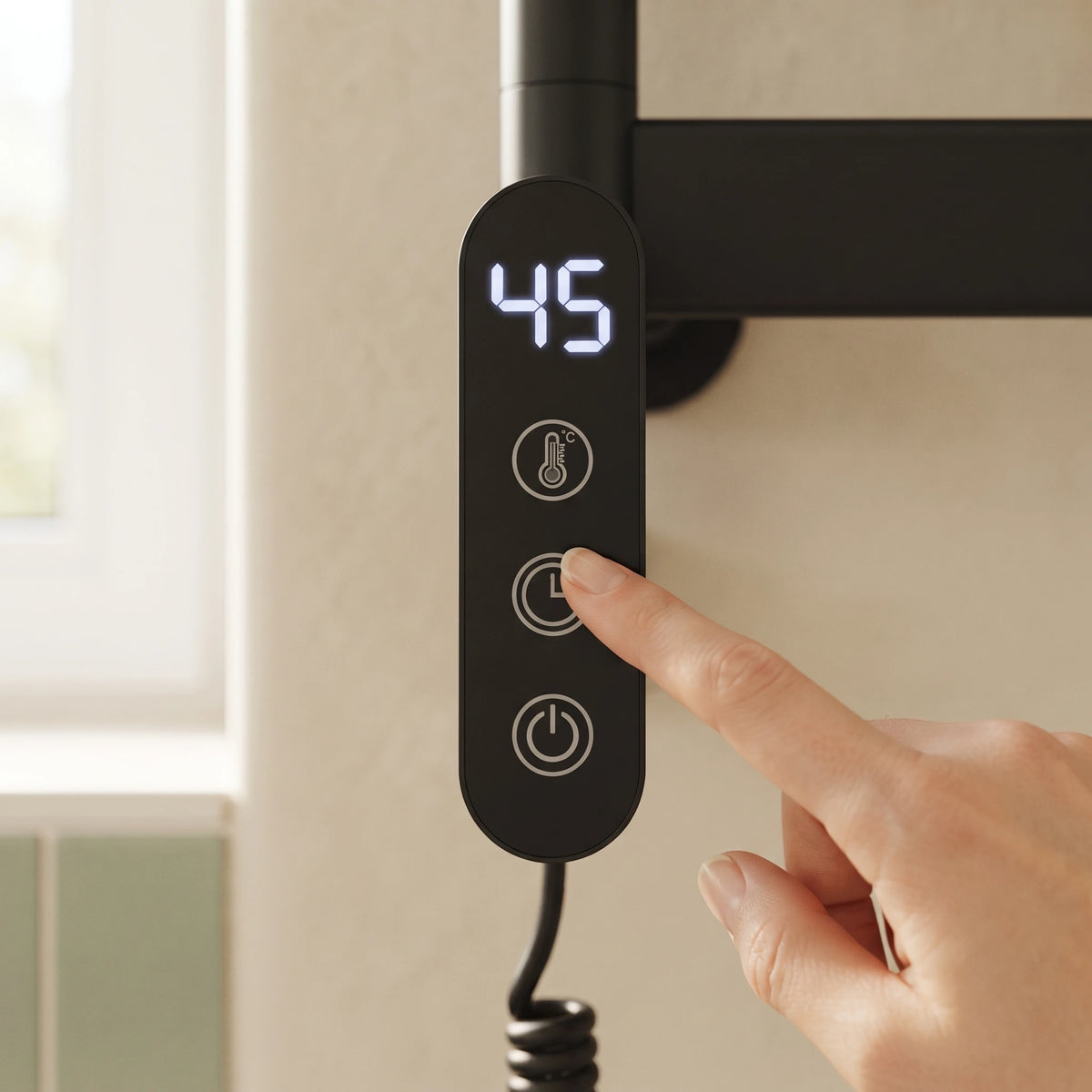 Bainelys SOLSTICE – Sèche-Serviette Électrique 5 Barres Premium
