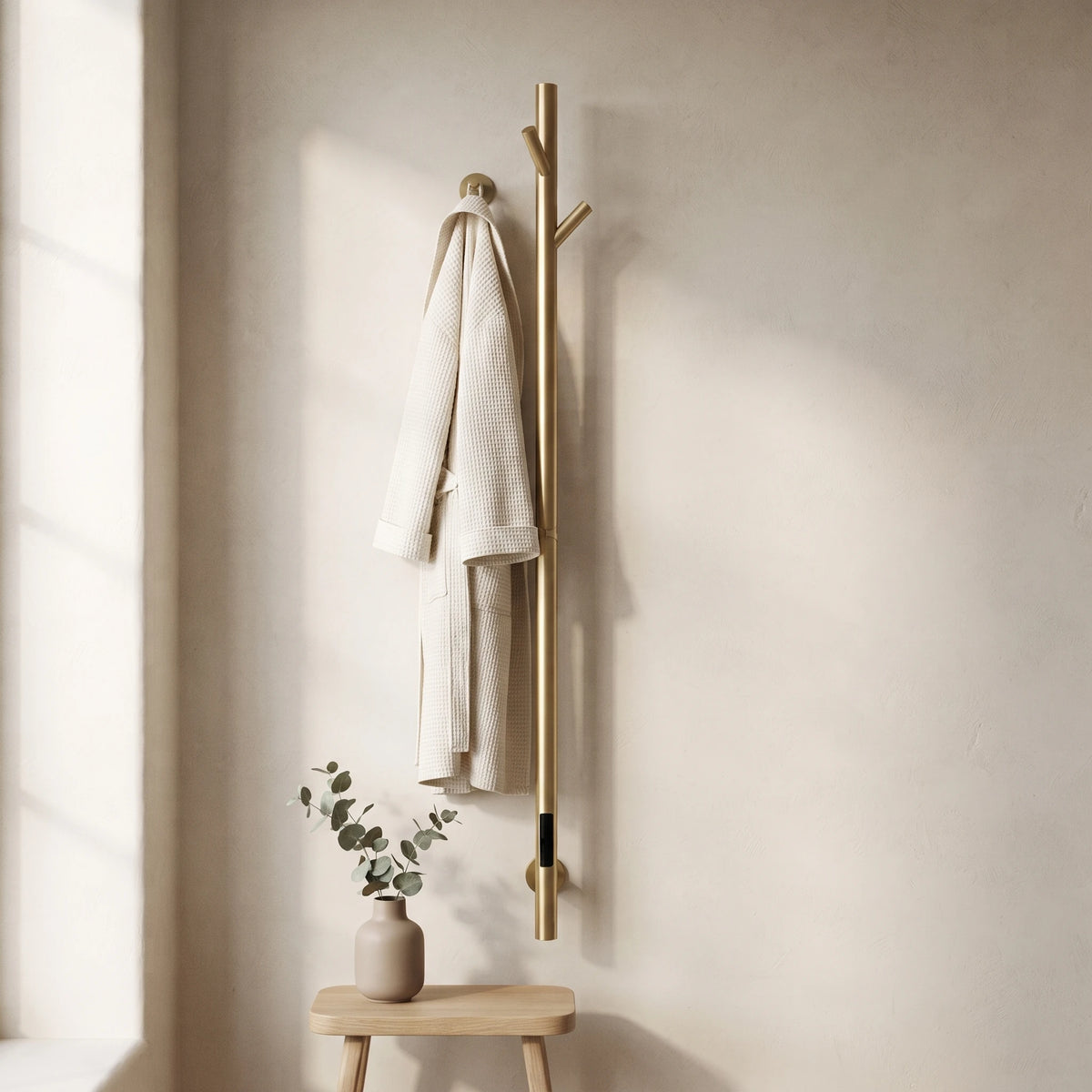 Bainelys VESPA – Sèche-Serviette Électrique Vertical Connecté 1,5m