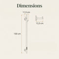 Bainelys VESPA – Sèche-Serviette Électrique Vertical Connecté 1,5m